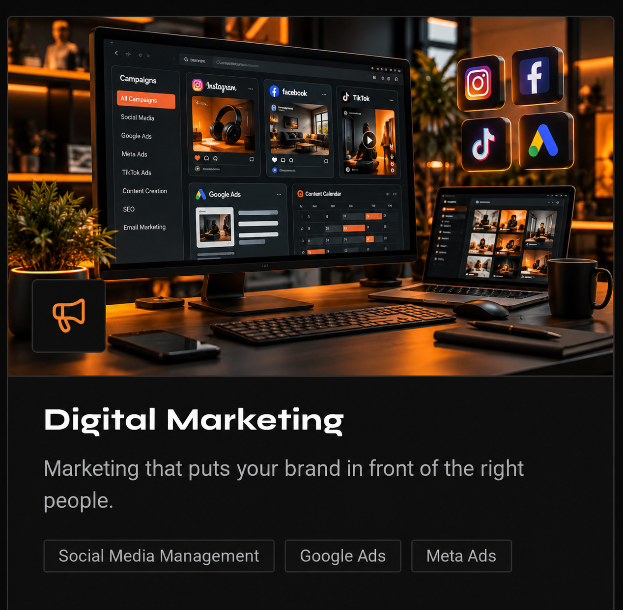 Digital Marketing professional service showcase